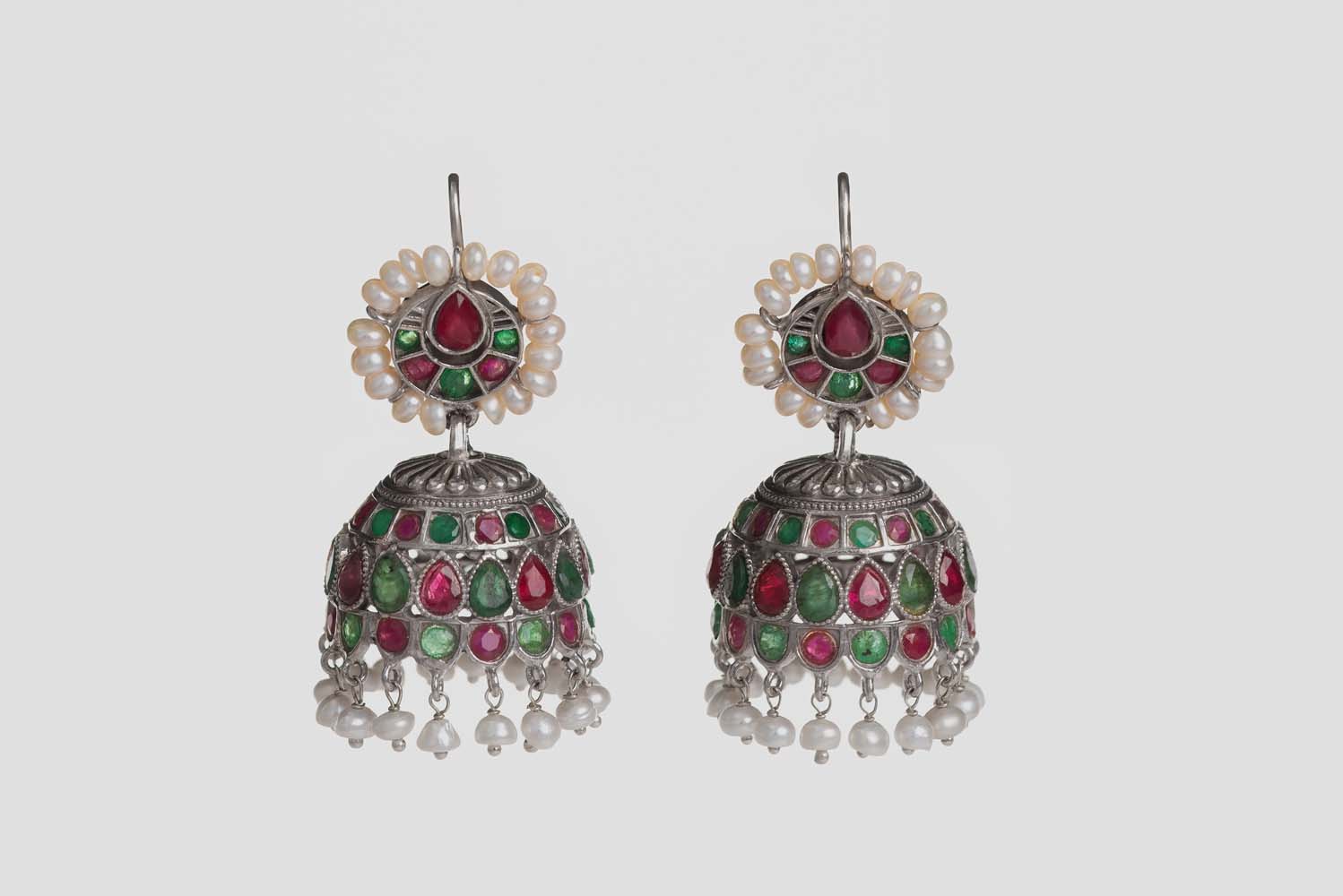 Indus Valley Kohistani Jhumka Earrings image 1