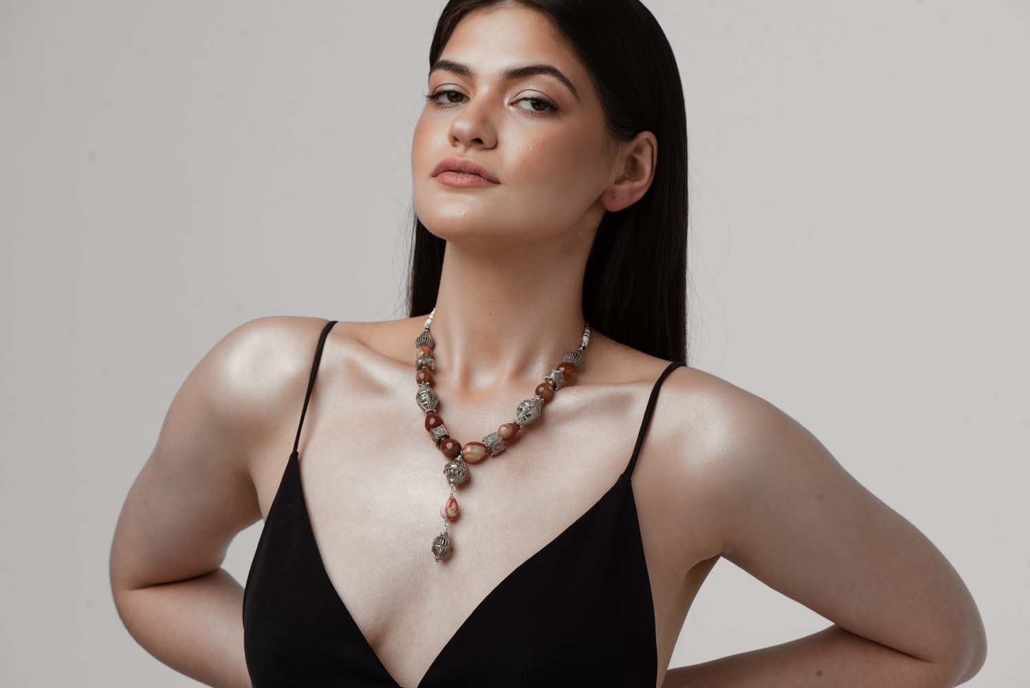 Indus Valley Multani with Stones Necklace image 5