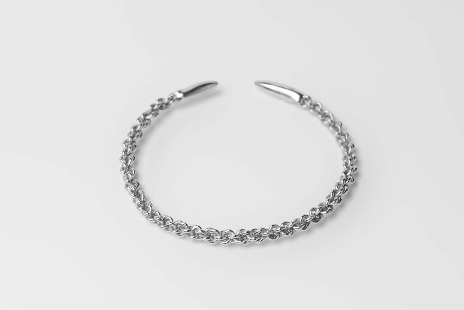Signature Silver Rope Bangle image 1