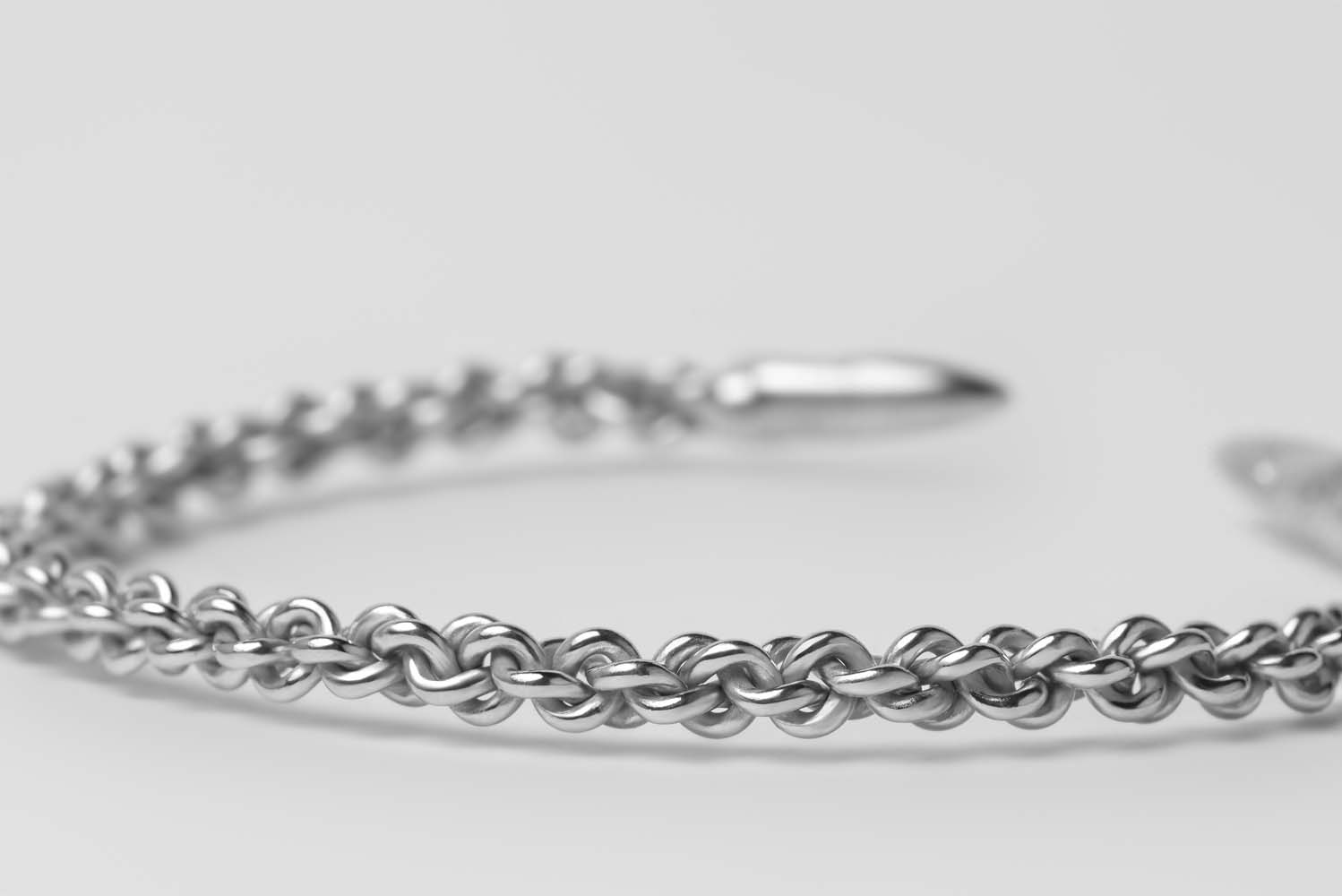 Signature Silver Rope Bangle image 2