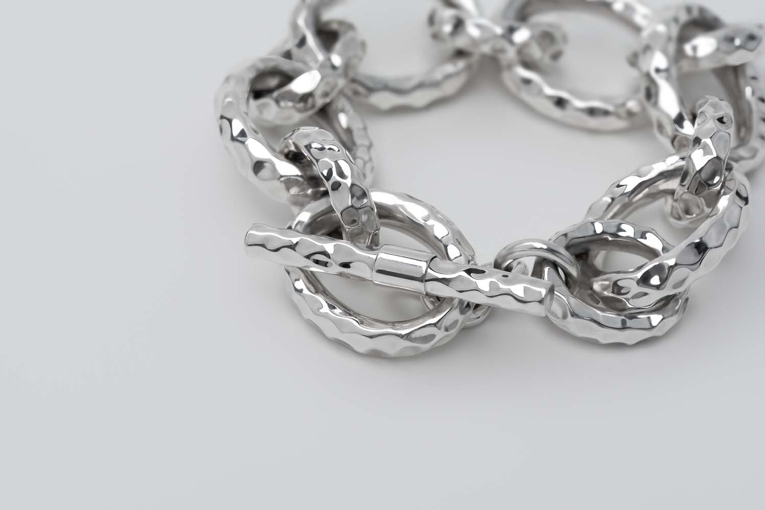 Mexico Hammered Links Bracelet image 2