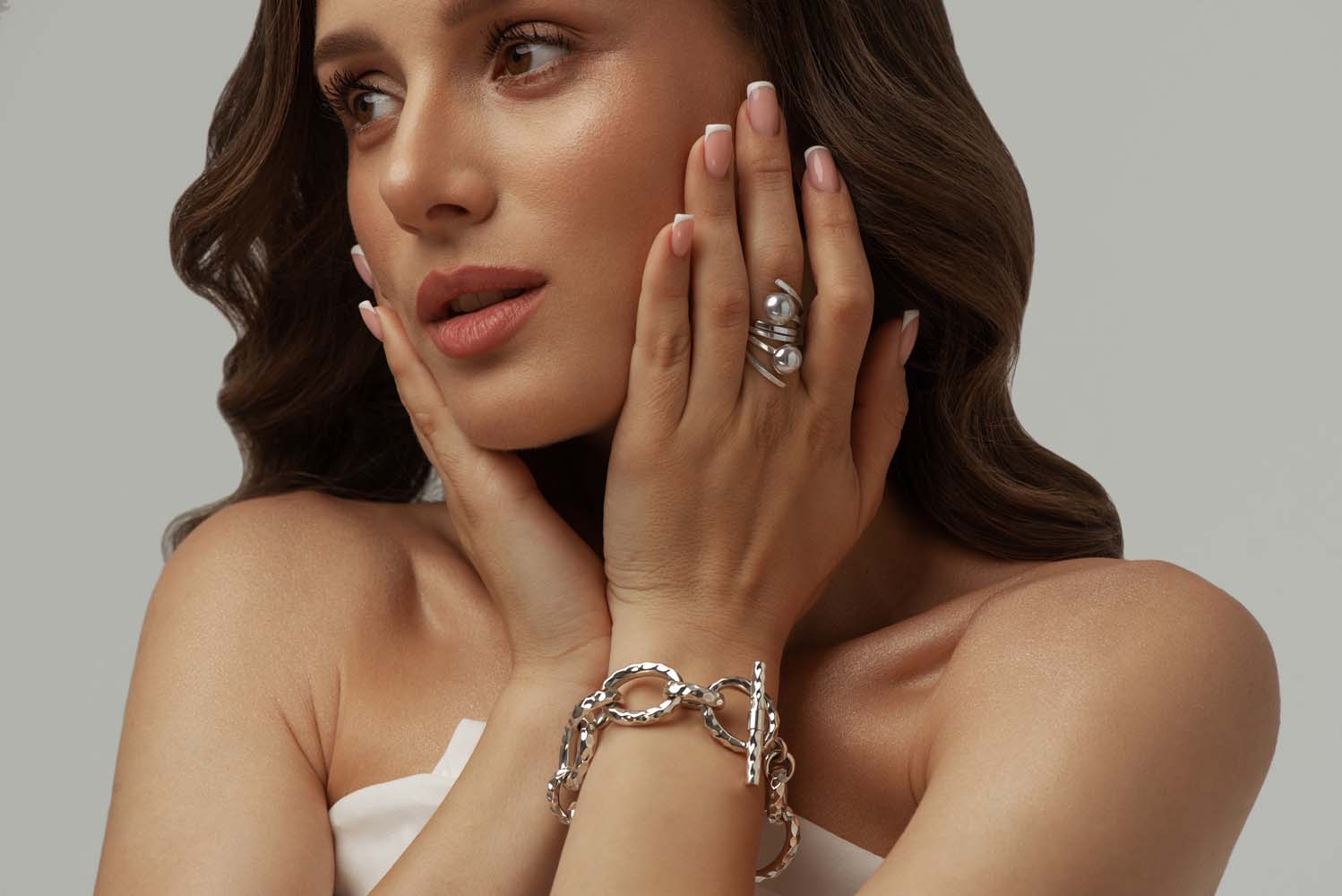 Mexico Hammered Links Bracelet image 4