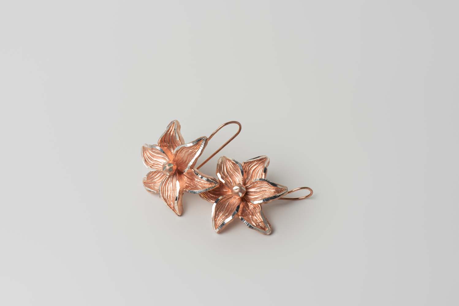 Italian Flower Earrings (Rose Gold) image 2