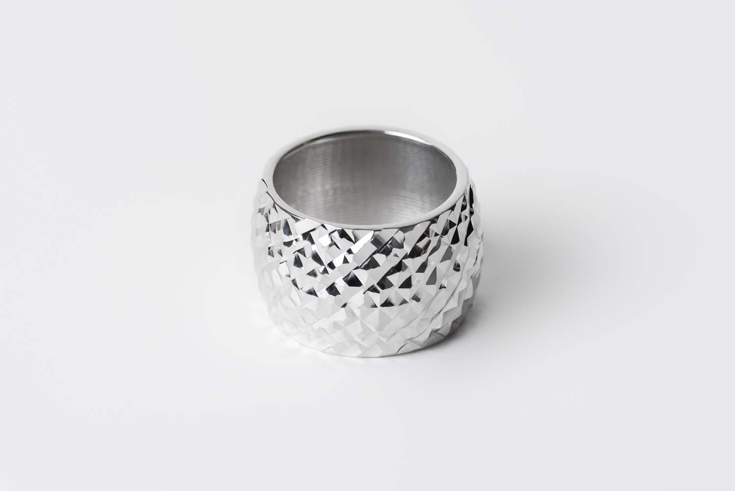 Italian Silver Band Ring image 1