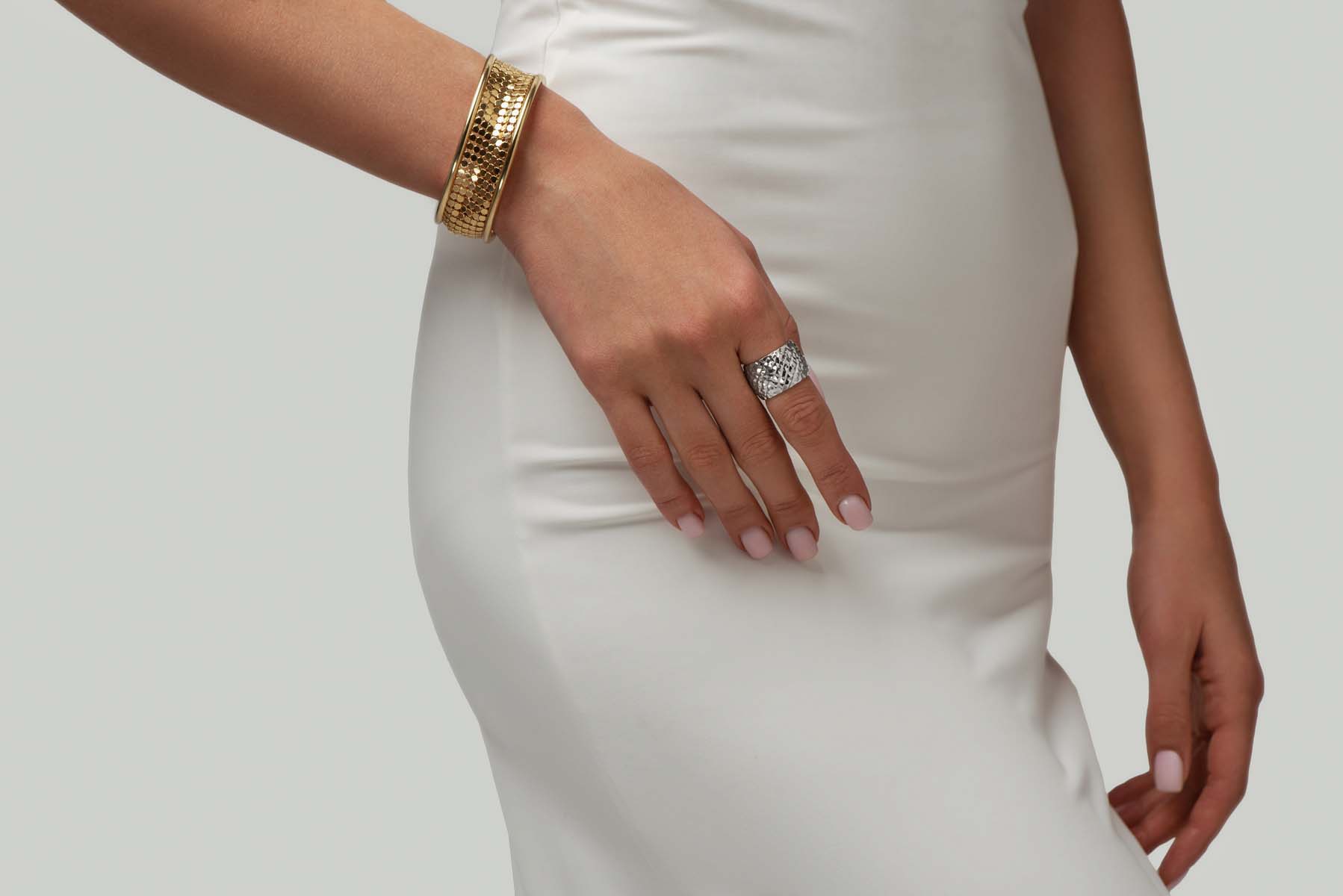 Italian Silver Band Ring image 3