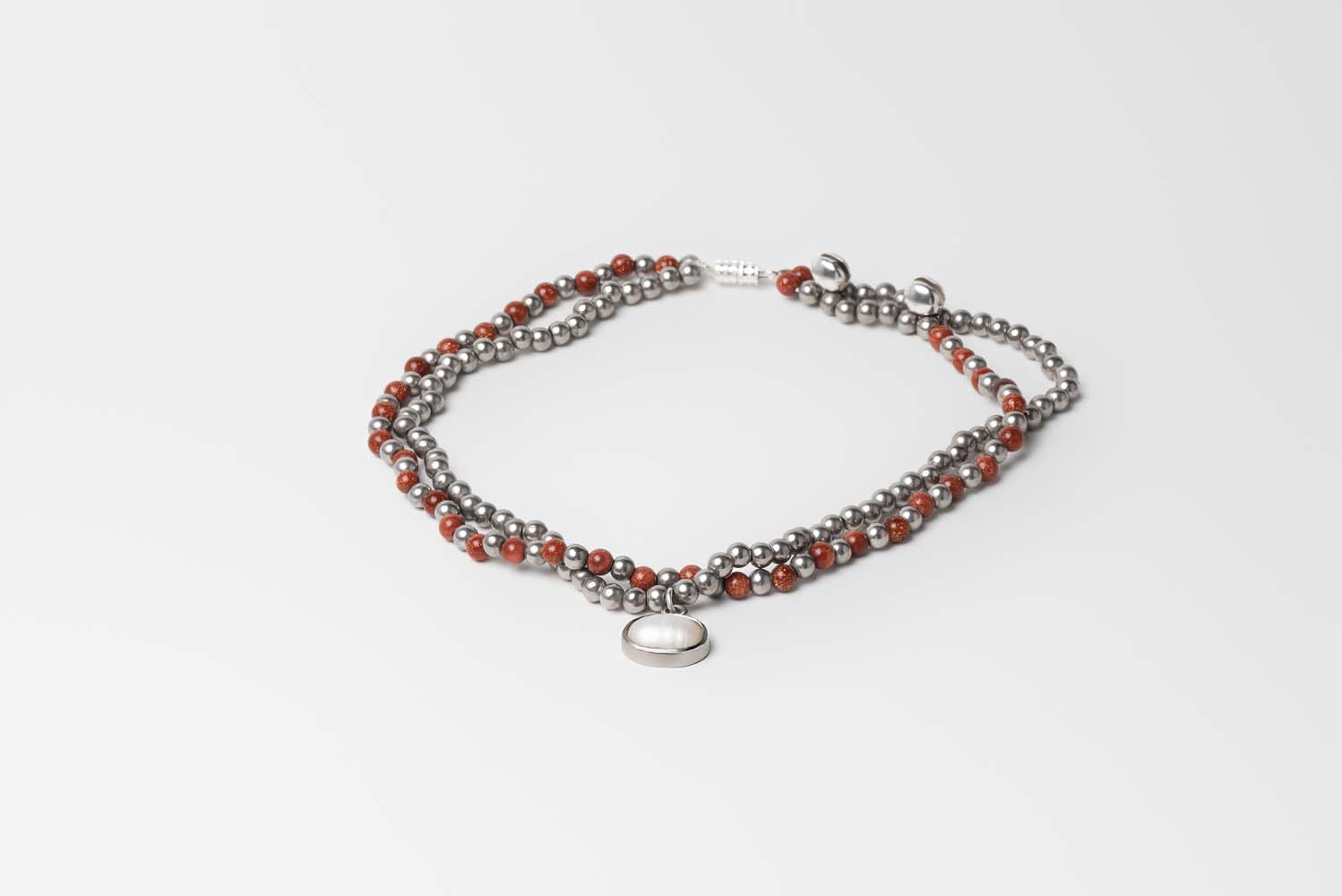 Signature Sunstar Double Anklet -  Pearl stone image 1