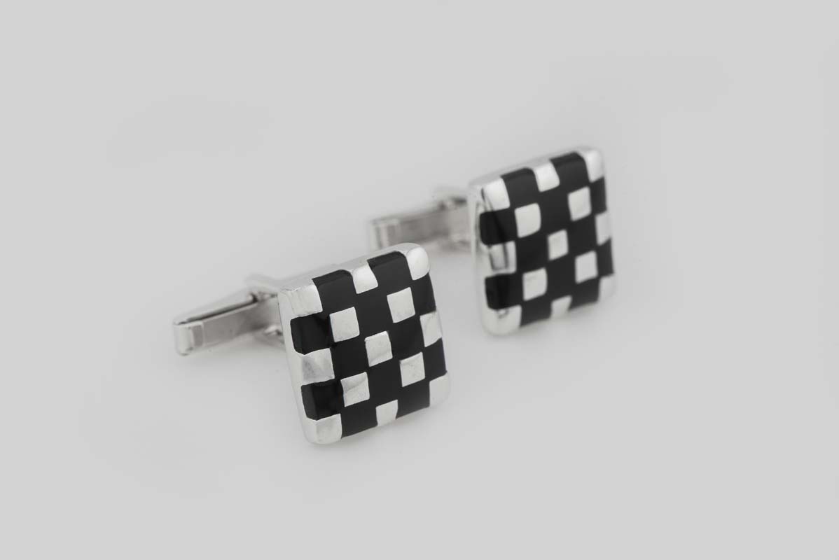 Men - Checkered Cufflinks
